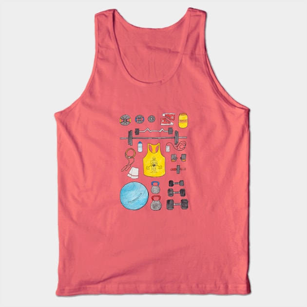 Work out gear Tank Top by JodiLynnDoodles